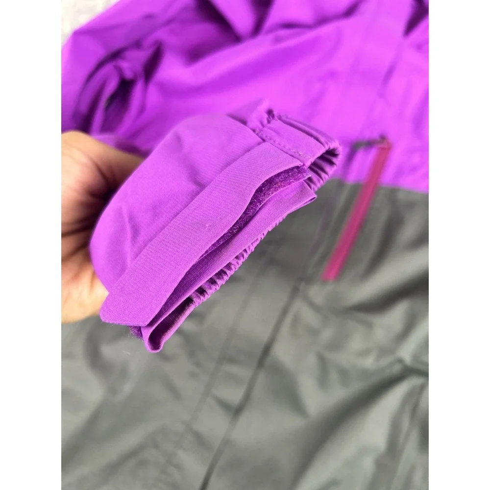 Outdoor Research Panorama Point Purple Gray Lightweight Rain Jacket Size XL